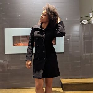 Soia & Kyo Black Wool Peacoat